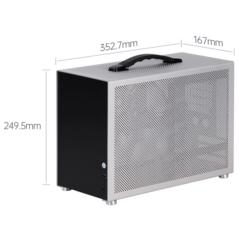 Caja de PC Portátil Mini ITX M - Portable Aluminum Itx Case Carry Handle reseña y precio