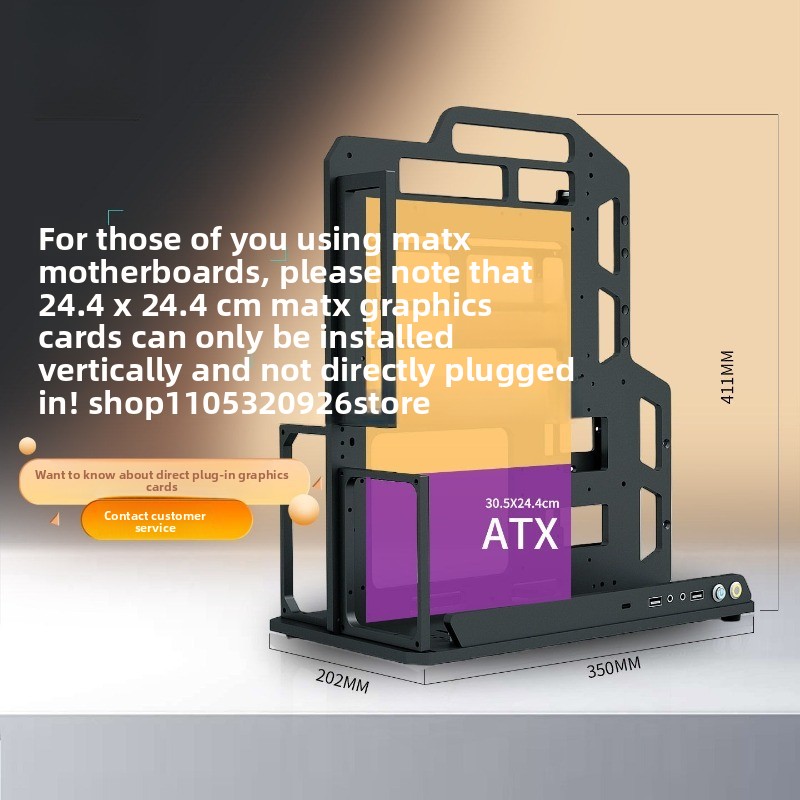 Caja de Ordenador Abierta, Cha - Aluminum Open Frame Test Bench Water Cooling reseña y precio