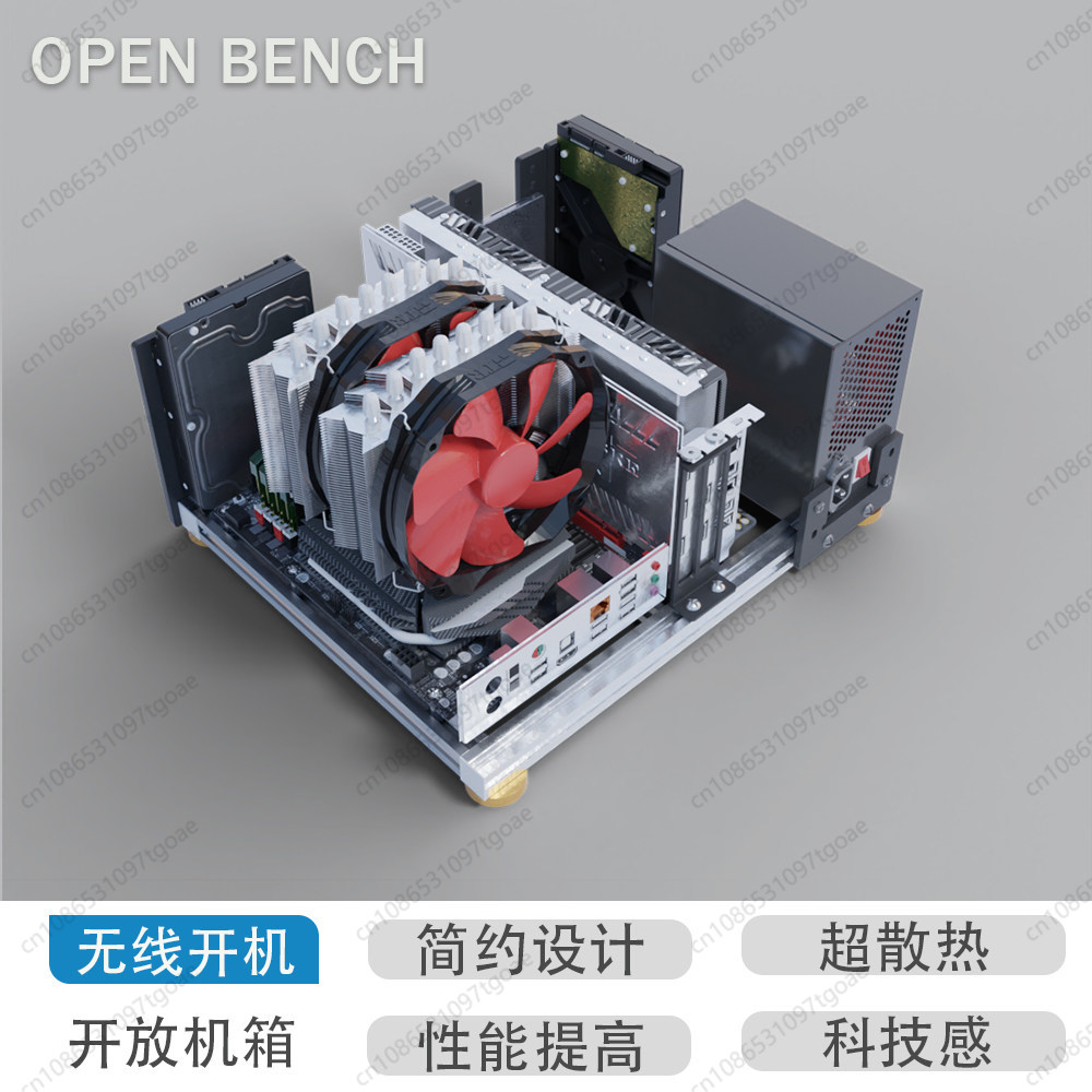 Chasis de PC de aluminio abier - Aluminum Open Frame Test Bench Water Cooling reseña y precio